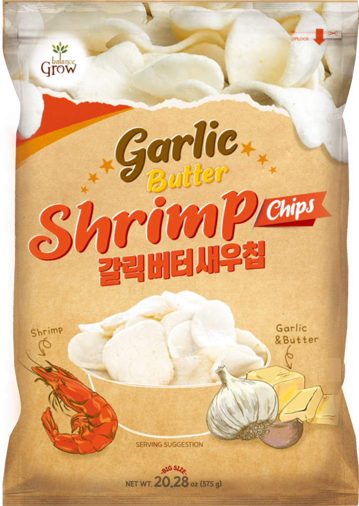 GARLIC BUTTER FLAVOR SHRIMP CHIPS